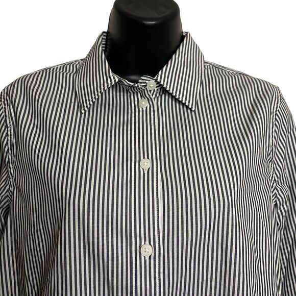 J Crew Button Up Shirt Womens 2 Striped Slim Fit Stretch Cotton Poplin AW239 NWT - Picture 6 of 13